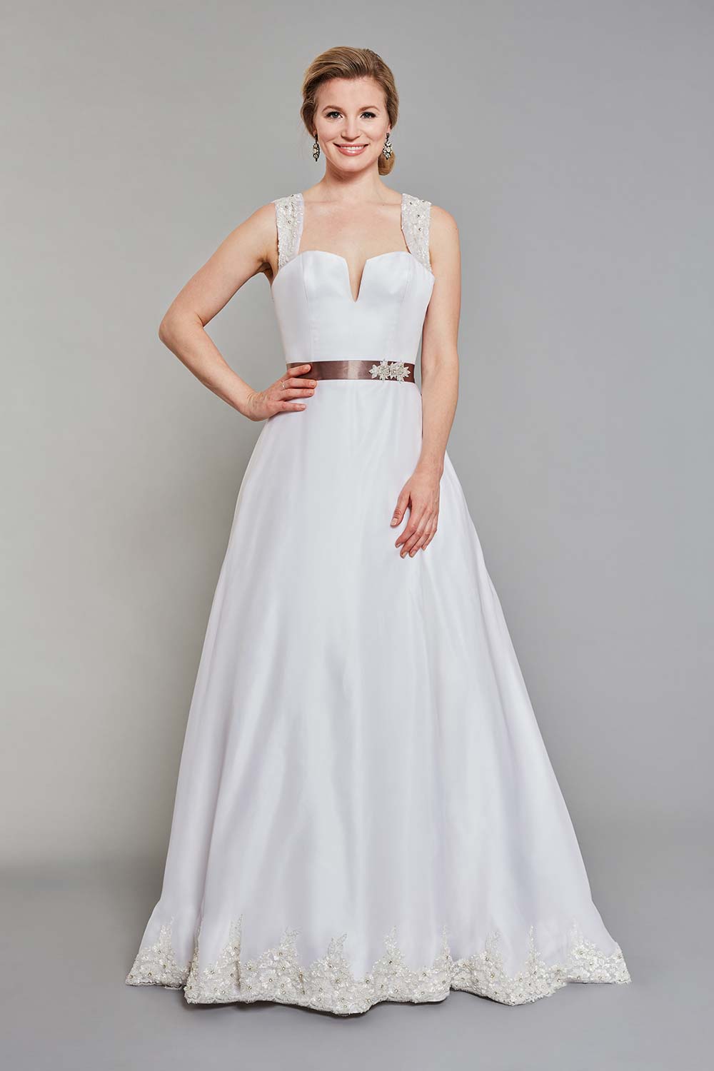 A-line Wedding Dress - Style 16210 - Calthea - Taline Designs A-line Wedding Dress - Style 16210 - Calthea - Taline Designs