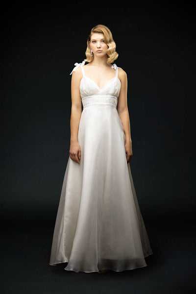Empire Waist A-Line Wedding Dress - Glyn Empire Waist A-Line Wedding Dress - Glyn