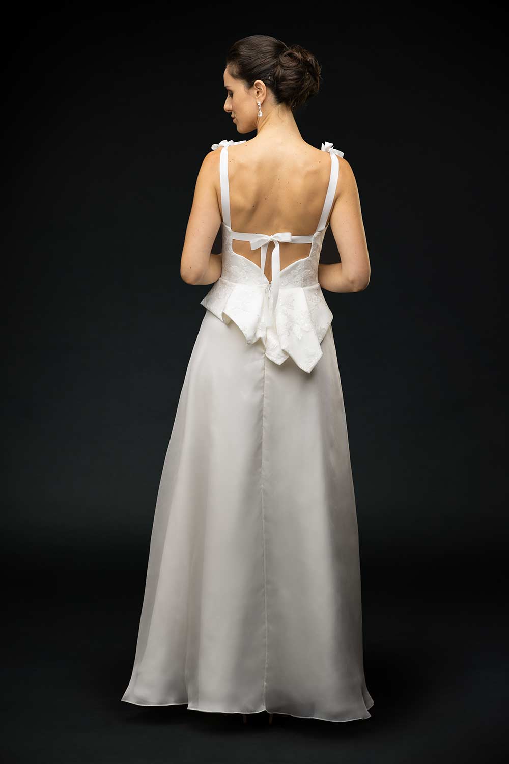 Peplum A-line Wedding Dress